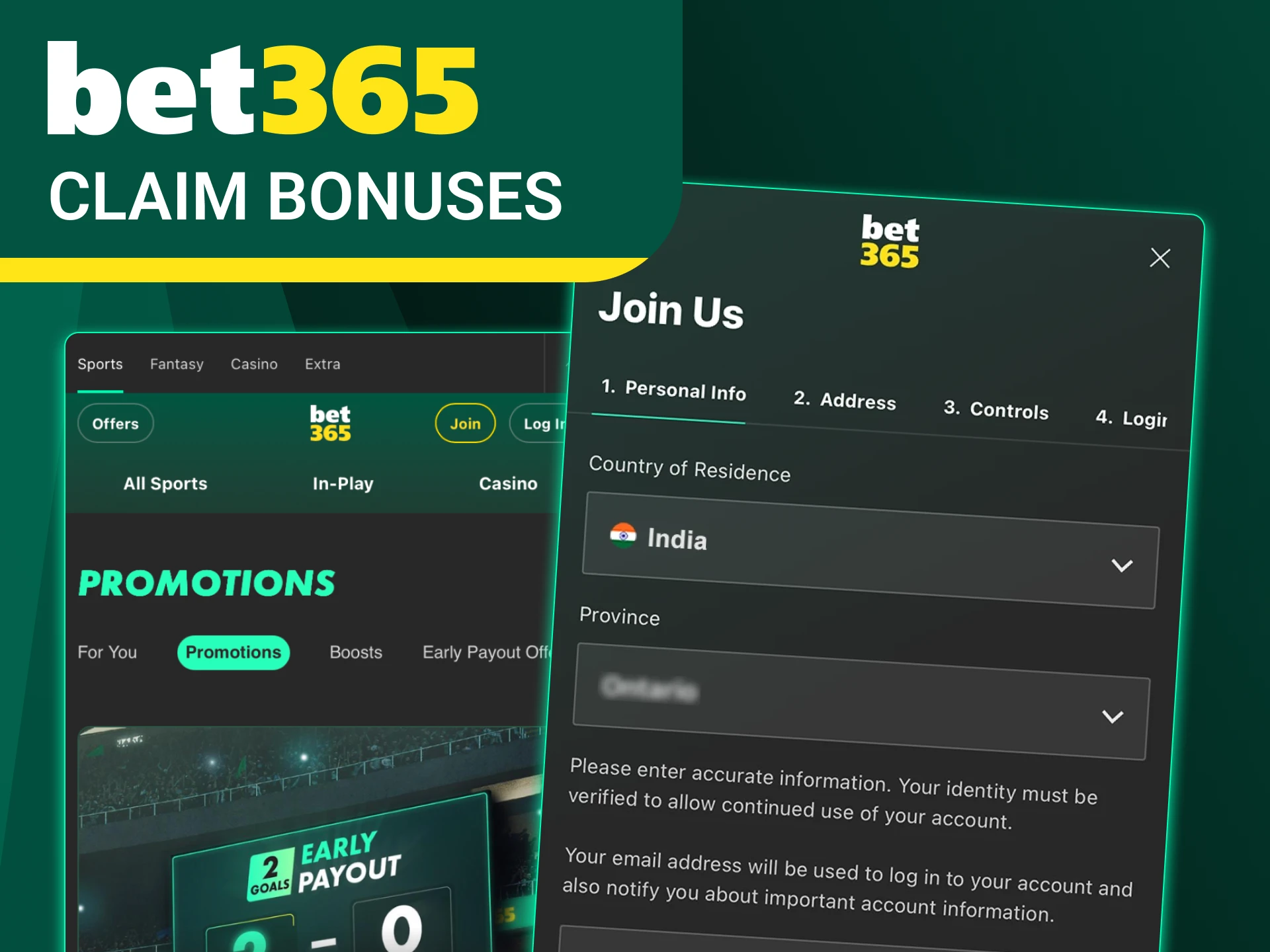 Find out how to claim your bonus using the Bet365 app.