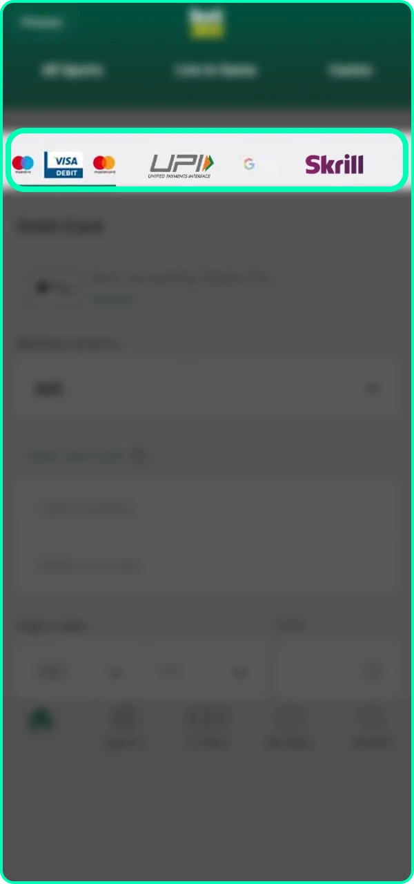 Familiarise yourself with Bet365 deposit methods and their limits.
