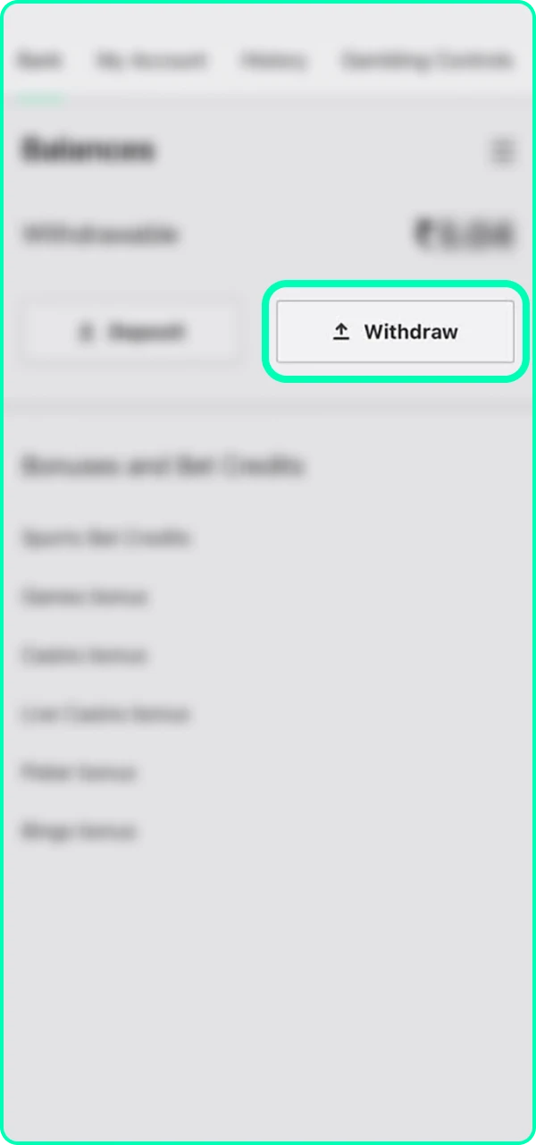 Check your account balance on the Bet365 website and proceed to withdraw your money.