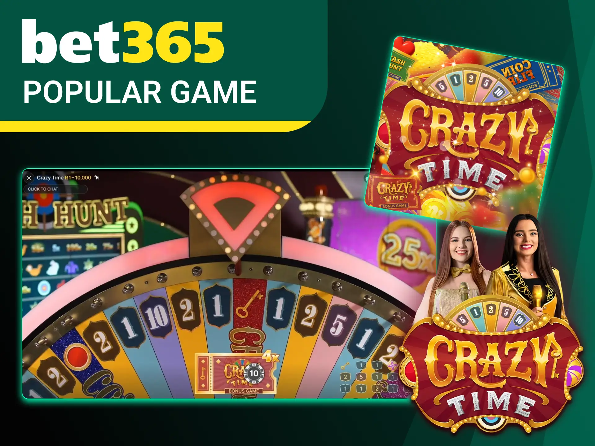Learn about the benefits of playing Crazy Time at Bet365 online casino.