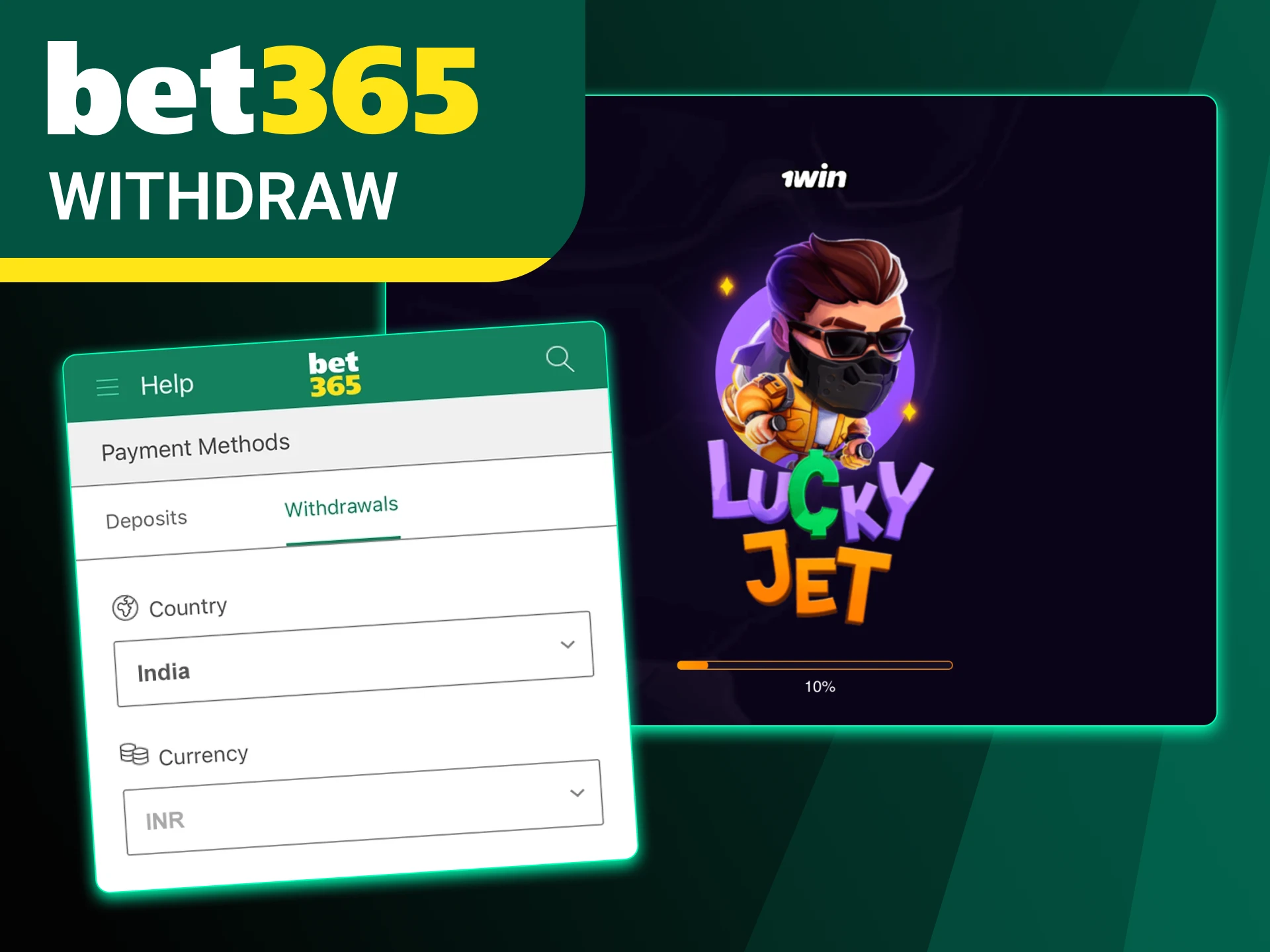 Find out the minimum withdrawal amount available at Bet365 online casino.